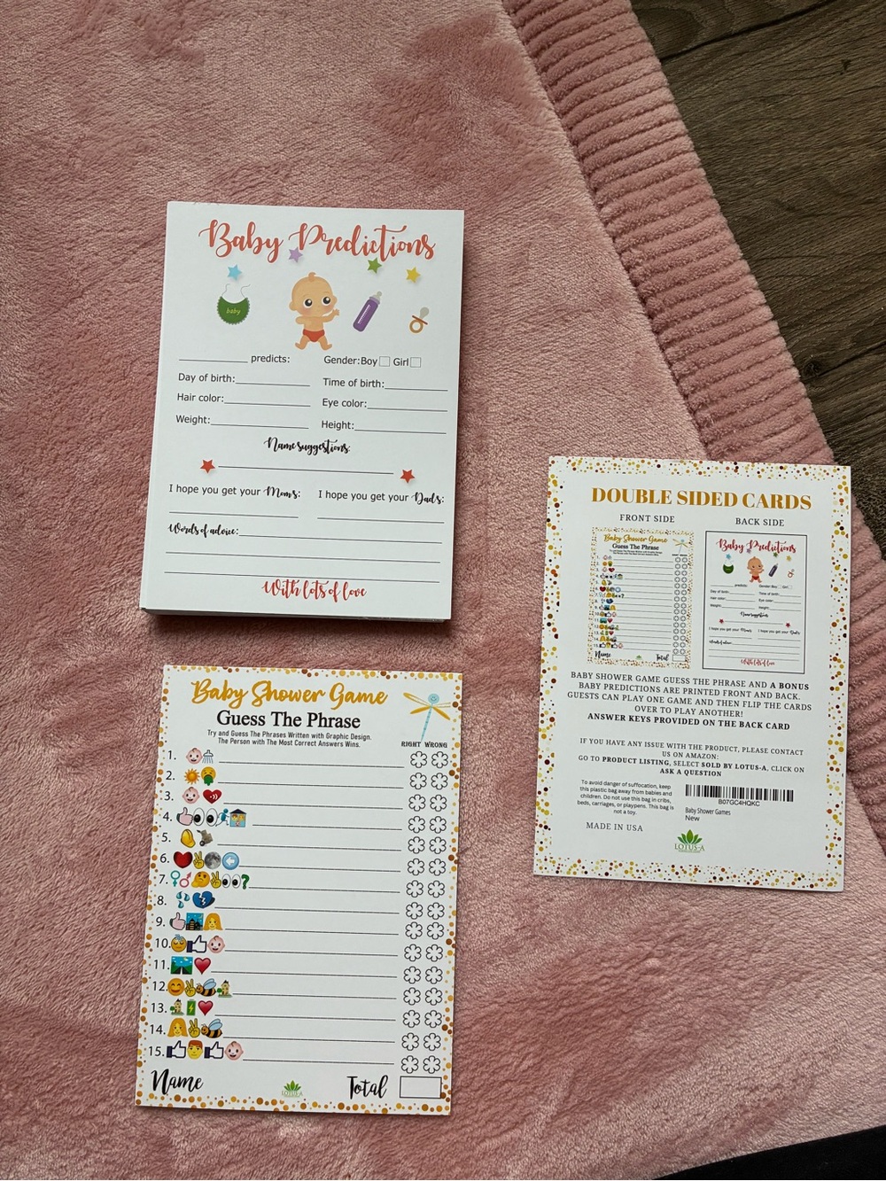 Baby Shower Game Cards (21)